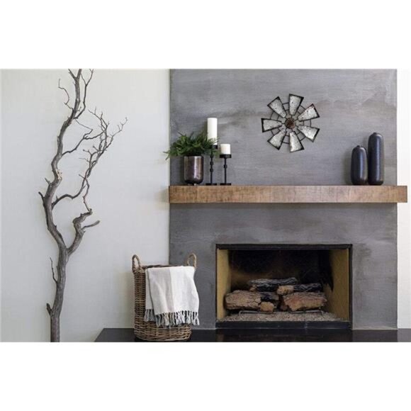 11.5" Small Farmhouse Windmill Wall Decor Rustic Iron Wall Hanging Decoration - Picture 4 of 8